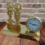Laxmi Ganesh Golden Clock Tabletop