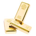 3 Pieces Combo Metal Gold Bar Paper Weight For Office Table