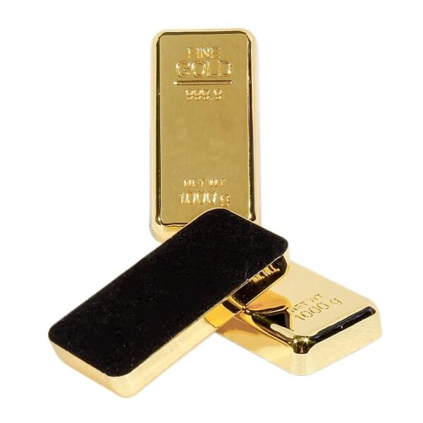 3 Pieces Combo Metal Gold Bar Paper Weight For Office Table