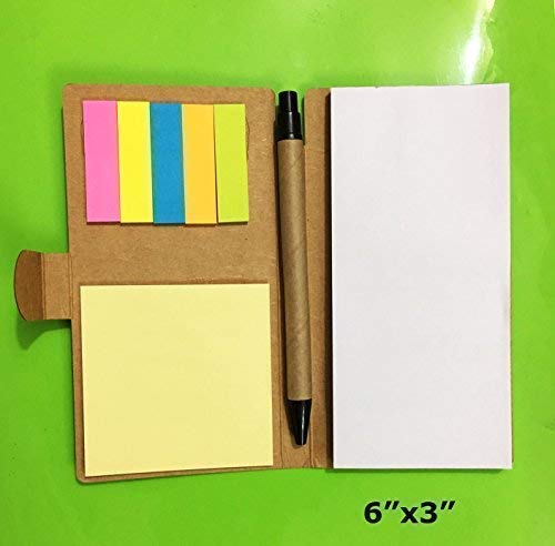 Eco Friendly Pocket Notepad with Pen & Sticky Notes