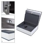Metal Booksafe Style Cash Box with Lock