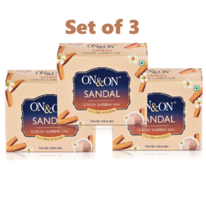 Sandal Luxury Bathing Bar 75 g (Set of 3)