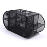 Metal Mesh Desk Organizer Pen Stand Black