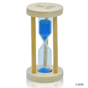 Sand Timer Wooden Round Model 5 Minutes