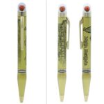 Metal Ball Pen Rudraksh on Top with Ayodhya Mandir Printed & Box