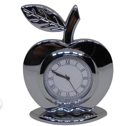 Apple Shaped Desktop Clock & Keychain