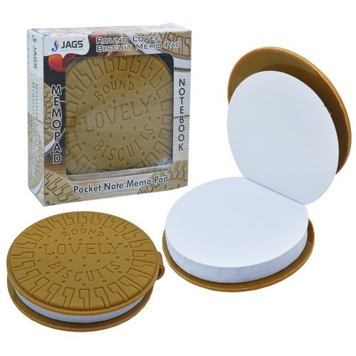 Round Lovely Biscuits Shaped Notepad