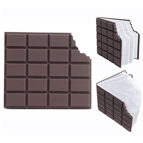 Chocolate Shaped Personal Desk Notepad Memo Book Small Diary