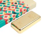 3 Pieces Combo Metal Gold Bar Paper Weight For Office Table