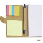 Eco Friendly Pocket Notepad with Pen & Sticky Notes