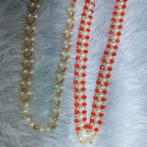 Moti Mala Neckless for Women and Girls (Set of 2)