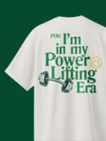 "I’m In My Power Lifting Era" White Unisex Oversized T-Shirt