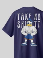 "Take No Shitttt" Navy Blue Unisex Oversized T-Shirt