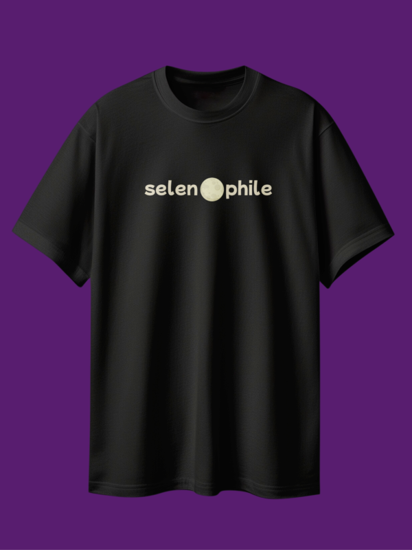 “Selenophile” Black Unisex Oversized T-Shirt