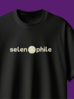 “Selenophile” Black Unisex Oversized T-Shirt