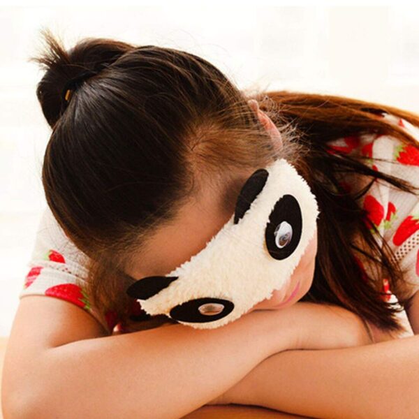 Rolling Eyes Panda Sleeping Plush Eye Mask, Sleeping Travel Rest Eye Patch Sleep Mask