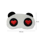 Love Eyes Panda Sleeping Plush Eye Mask, Sleeping Travel Rest Eye Patch Sleep Mask